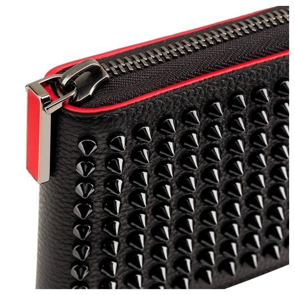 【Christian Louboutinコピー】 Panettone 二つ折り財布 Black 6051616
