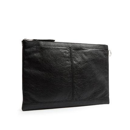 BALENCIAGAバレンシアガ クラッチバッグ コピー★ スタッズ ・黒 7062707 