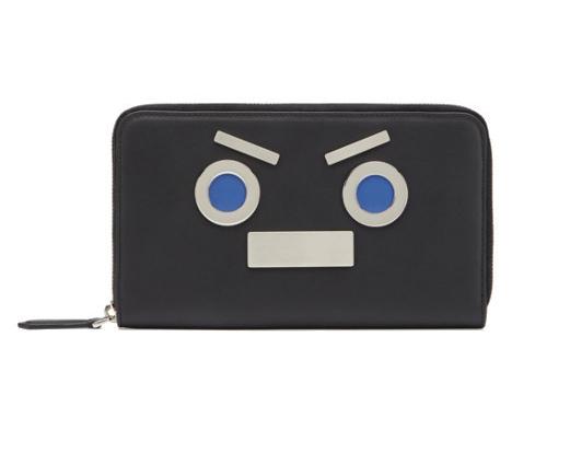 2017新作☆FENDI フェンディスーパーコピー ブラックレザー ジップアラウンド 長財布 7M0233SL9F0R2T 