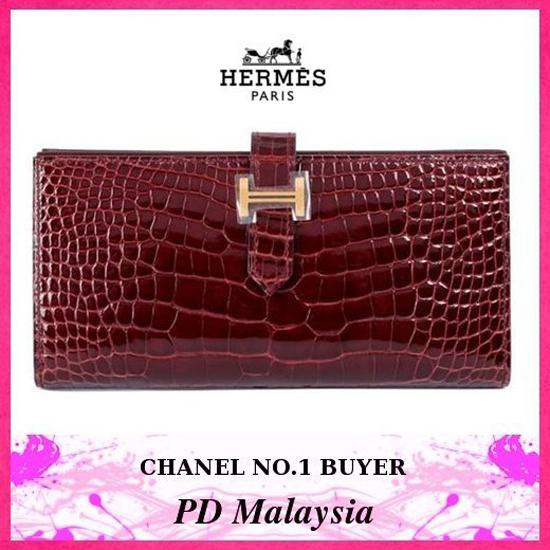 ★HERMES/エルメス コピー★GOLD金具×アリゲーター×ベアン★激レア★ 7011804