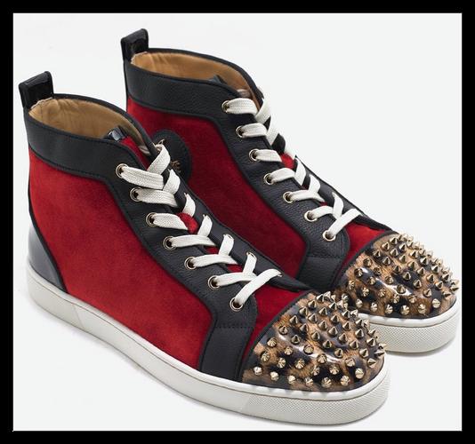 新作クリスチャンルブタン コピー Christian Louboutin Lou Spikes ハイトップスニーカー 7042608