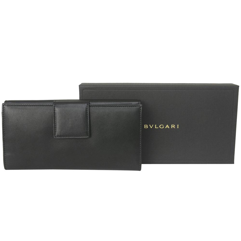 BVLGARIブルガリスーパーコピー N級品 Ｗホック長財布 31869 BB COLORE コローレ BLACK