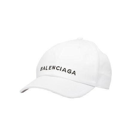 ☆17SS BALENCIAGA　ホワイトロゴキャップ☆7040803