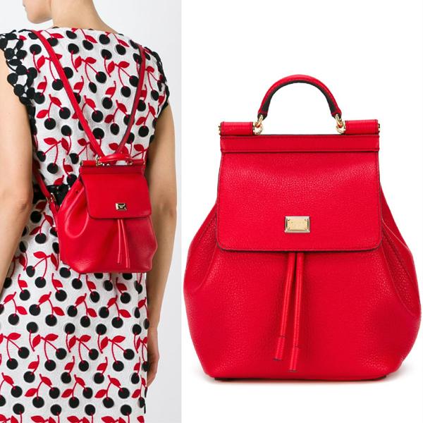 17SS DOLCE & GABBANA ドルチェ&ガッバーナ コピー DG230‘SICILY’LEATHER BACKPACK