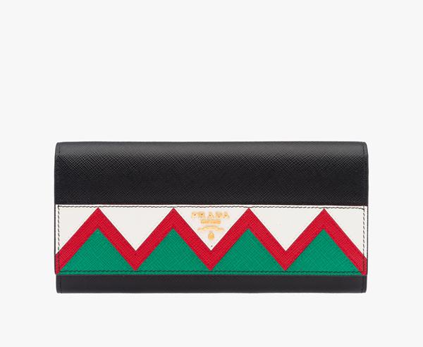 プラダ財布 コピー*サフィアーノ☆マルチカラーフラップ長財布♪ 1MH132_2EE3_F0N98/nero+rosso