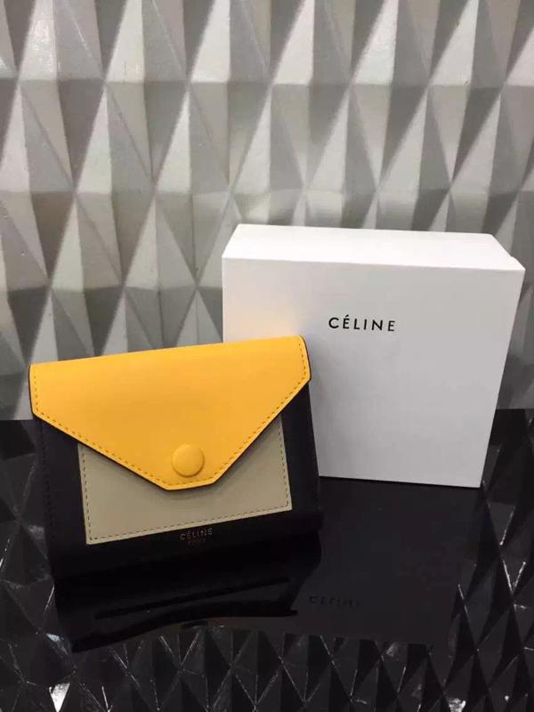 15/16AW《超レア 小さめバッグに》CELINE セリーヌスーパーコピー コイン&カードケース　黄☆☆☆