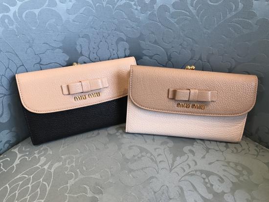 【SALE】Miumiu スーパーコピー♪マドラスリボン折りたたみがま口財布☆7091501