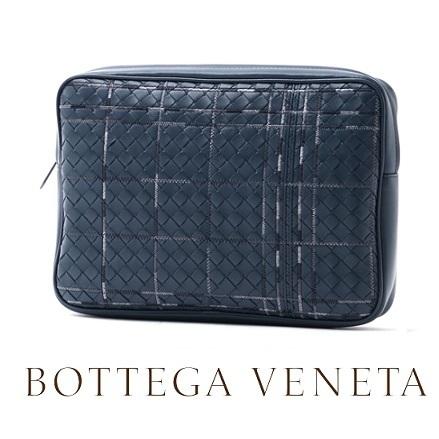 17AW☆BOTTEGA VENETA スーパーコピー☆Metropolis Embroidery クラッチ DENIM 7101010