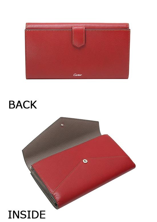 CARTIER/カルティエ スーパーコピー★マスト×Wホック財布×レッド★最新作 7060502