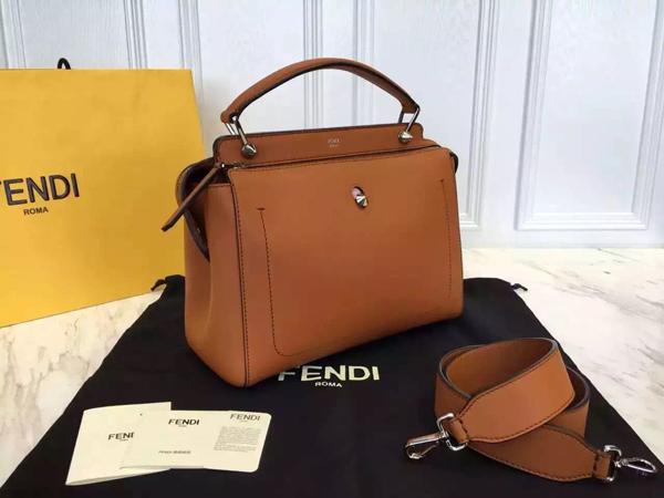 2016新作 フェンディ コピー Fendi☆DOTCOM ハンドバッグ☆ブラウン 6050703