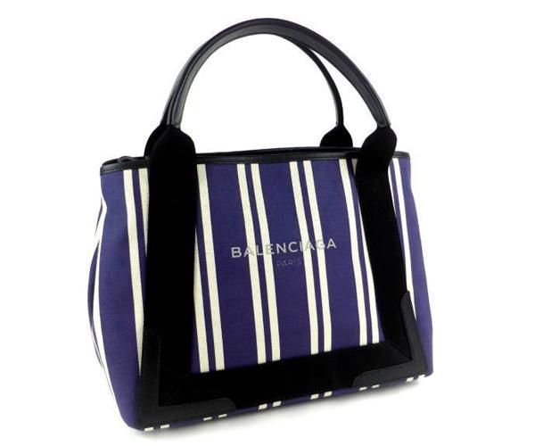 バレンシアガトートバッグ スーパーコピーNAVY CABAS S ストライプ トート339933　K781N 4261