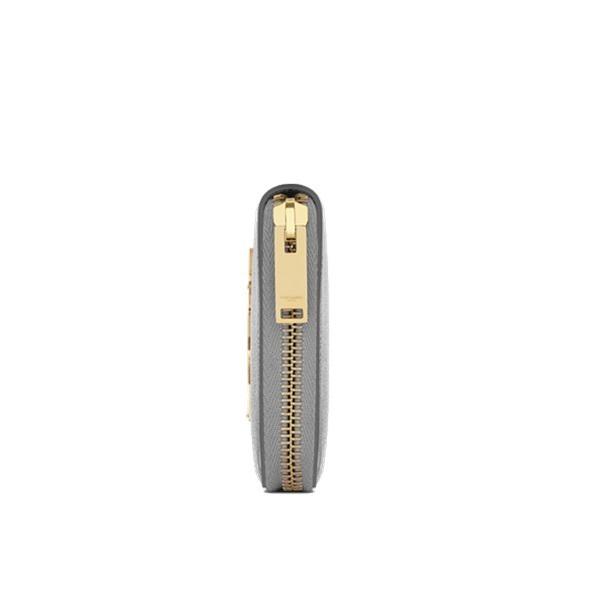 【SAINT LAURENT】サンローラン財布スーパーコピー MONOGRAM メタリックジップ 長財布 メンズ 75052921