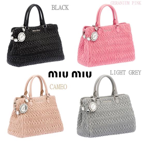 【最新作入荷♪】4色MiuMiu スーパーコピー*マトラッセトートバッグ1516AW5BA958