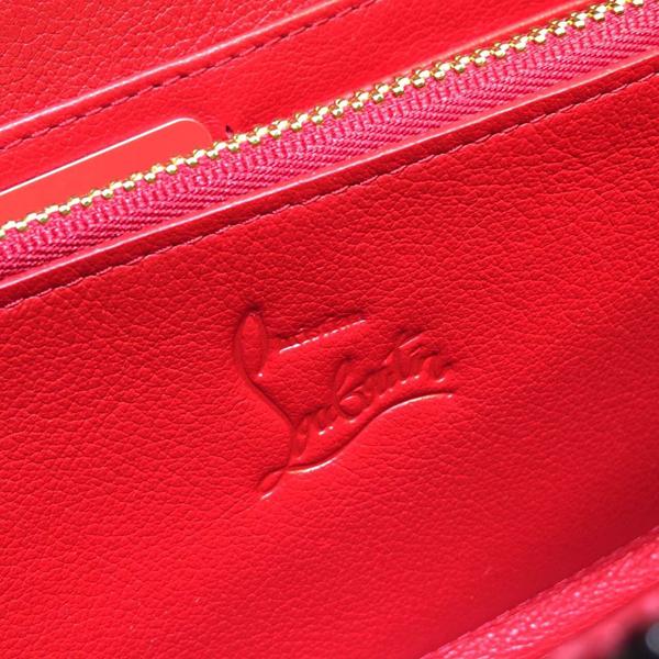 2016新色 ルブタンスーパーコピー┃Christian Louboutin希少なブラックのPANETTONE長財布6053001