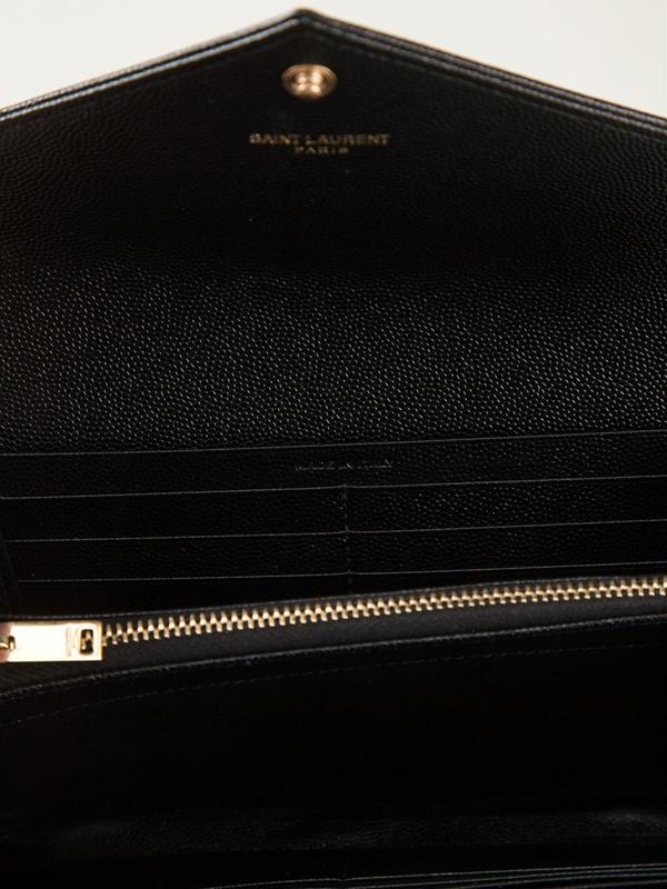 Saint Laurent サンローランスーパーコピー モノグラム コンチネンタル長財布☆BLACK 372267BOW011000