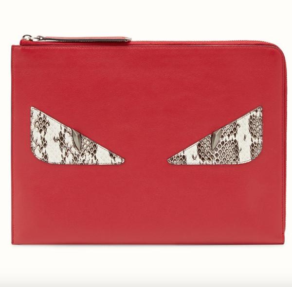新作！フェンディクラッチスーパーコピー FENDI☆iPadも入るCRAYONS モンスタークラッチバッグ M03705RRF02T3