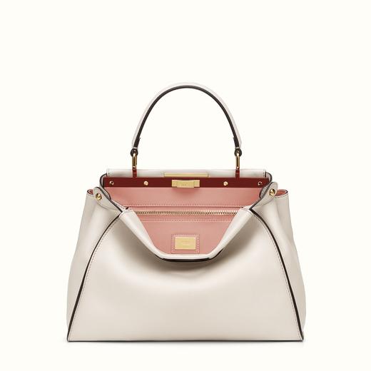 FENDI フェンディ コピー ピーカブー パウダーグレー ハンドバッグ 8BN2903ZNF02T2