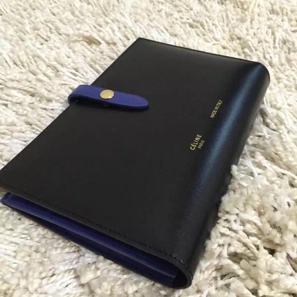 2015/16秋冬コレクション最新作入荷★素敵すぎる！希少★【CELINE セリーヌスーパーコピー】ストラップ 長財布 (Black)104873A16.07DS 