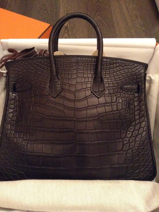 HERMES★《5年待ちで奇跡の獲得》一生ものBIRKINクロコマット25 70111013