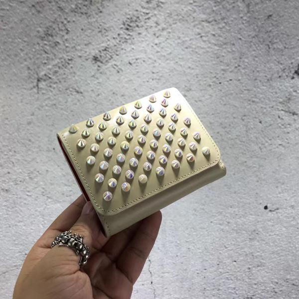 ルブタン コピー Christian Louboutin Macaron フラップ付き 折りたたみ財布 3165040P118