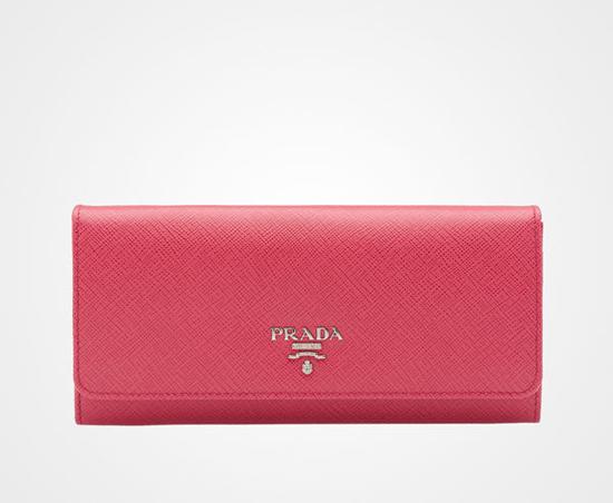 新作 プラダ コピー SAFFIANO バイカラーカードホルダー付長財布 1MH132