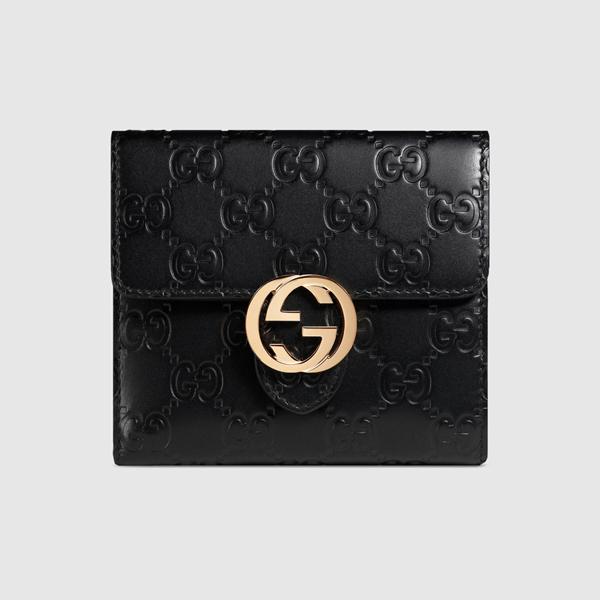 2017新作*GUCCI グッチ スーパーコピー* シグネチャーウォレット☆折り畳み財布☆369676 CWC1G 1000