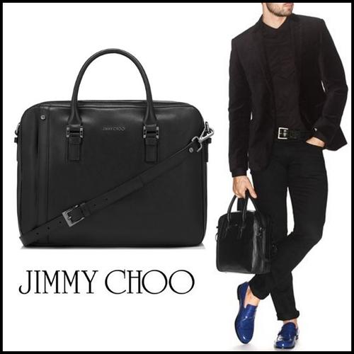 【JIMMY CHOO】ジミーチュウ スーパーコピー サフィアーノレザー2WAYバッグ Black