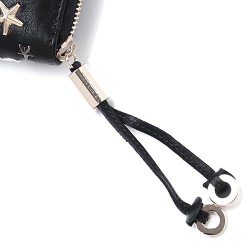 ジミーチュウ JIMMY CHOO ラウンドファスナー長財布[小銭入れ付き] ブラック系 mix レディース 7040502