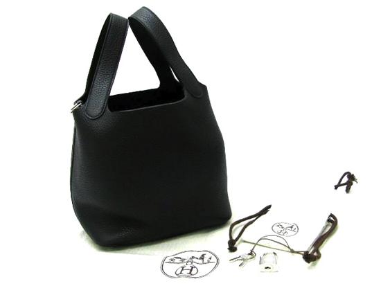 ★HERMES/エルメス コピー ピコタンPM×トートバッグ×BLACK★新作★
