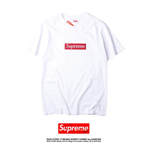 17-18AW新作 白 シュプリーム スーパーコピー Supreme 20周年 Box Logo Tee Tシャツ  7090401