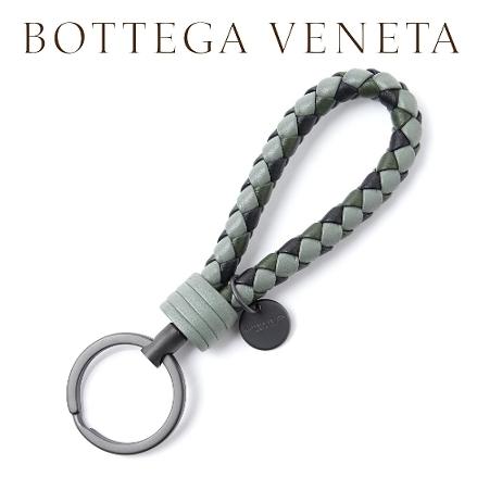 17AW☆BOTTEGA VENETA スーパーコピー☆ キーリング ARTICHOKE×MOSS×NERO 7082805