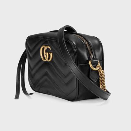 2017年春夏新作 GUCCI グッチ スーパーコピー GGマーモント キルティングレザーショルダー 448065 DRW1T 1000